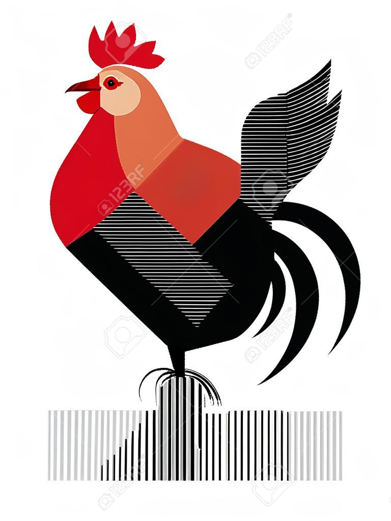 Red Flamy Cock est le symbole de l'année 2017