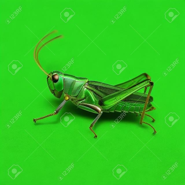 Grasshopper kleur groen.
