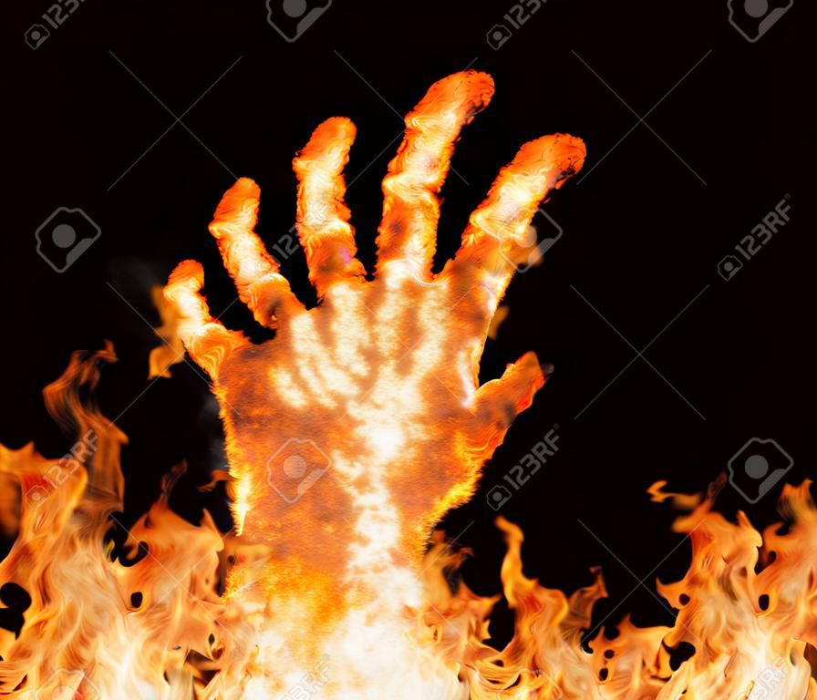 Огонь рука