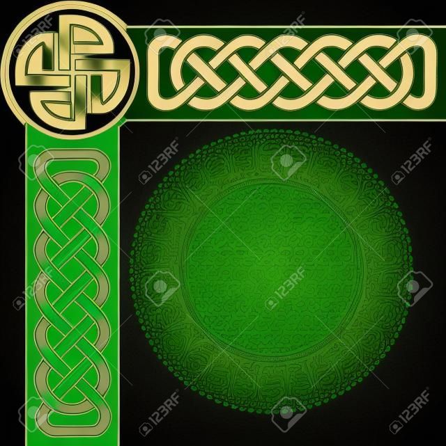 Keltische vector ornament hoek