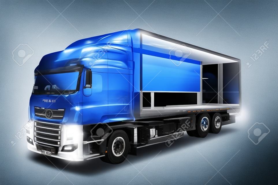 Digital Truck. The concept of digital technology