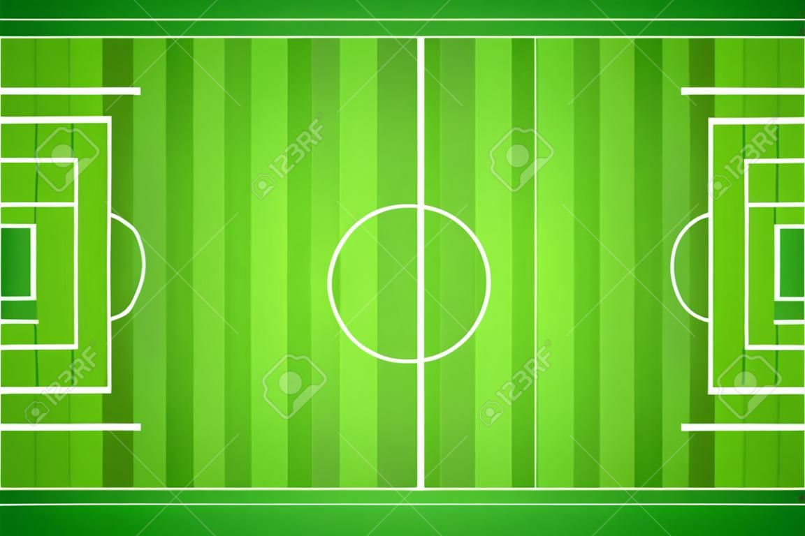 Illustration eines Fußballfeldes.