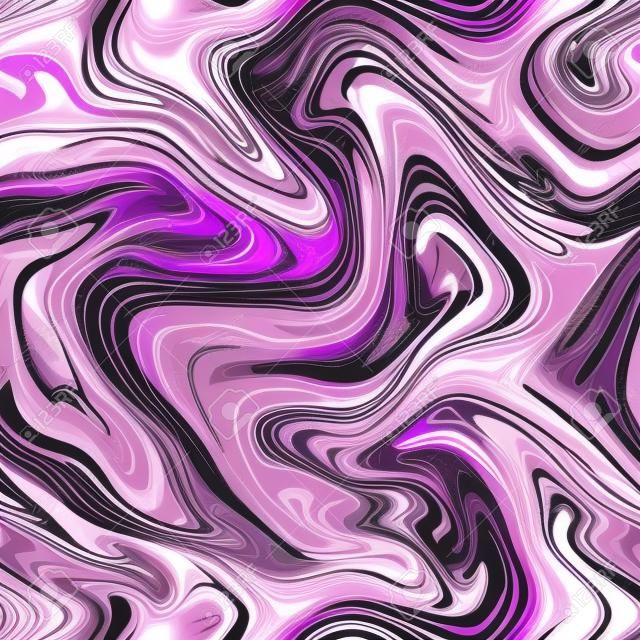 Seamless marble texture, abstract liquid background. Pink, violet, purple abstract pattern. Vector backdrop.