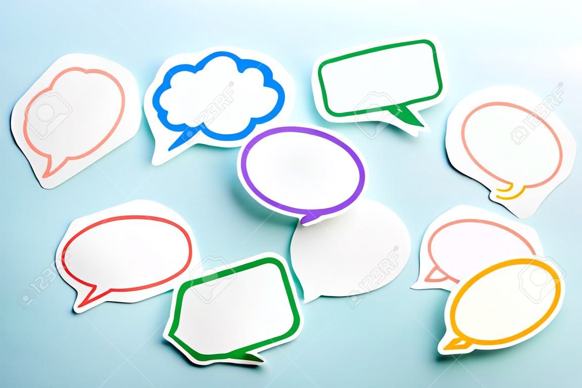 Collection of blank speech bubbles for your edit.