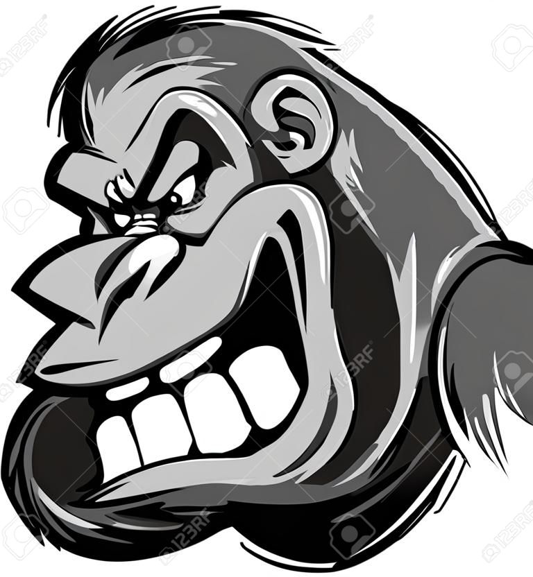 大猩猩或Ape Mascot Cartoon