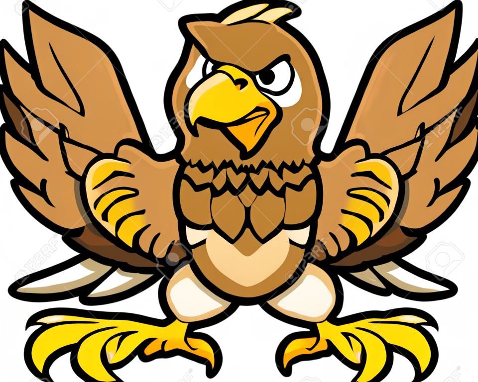 Cartoon un'immagine vettoriale di un Organismo Eagle o Falcon