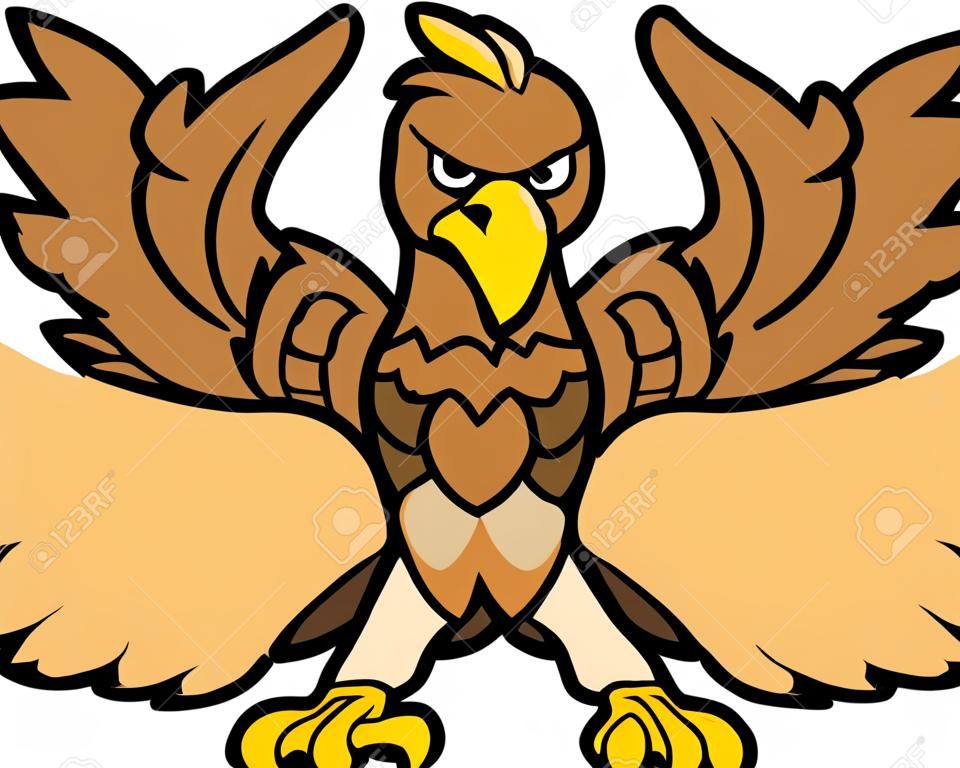 Cartoon Imagen vectorial de un Cuerpo de Eagle o Falcon