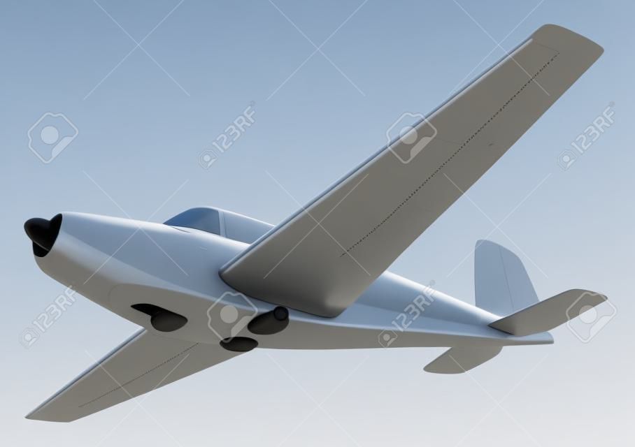 Винт самолета на белом фоне