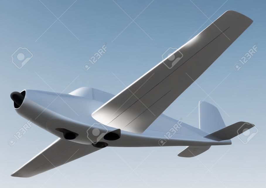 Винт самолета на белом фоне