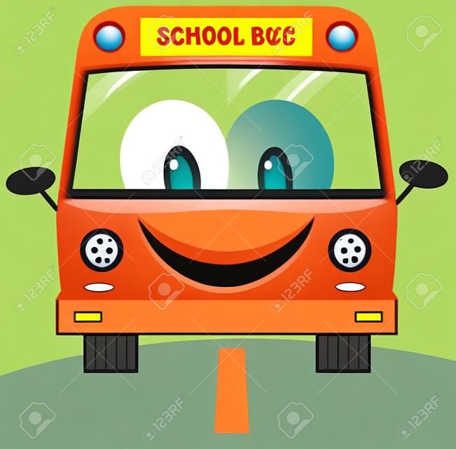 School Bus Tekenfilm Karakter