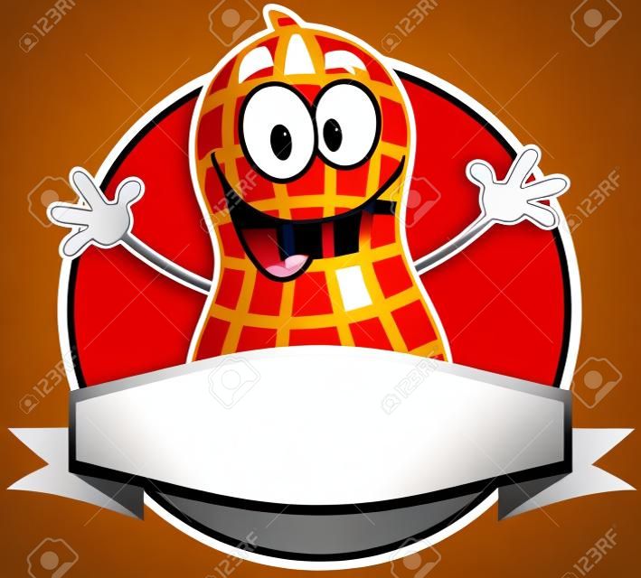 만화 땅콩 마스코트 캐릭터의 로고