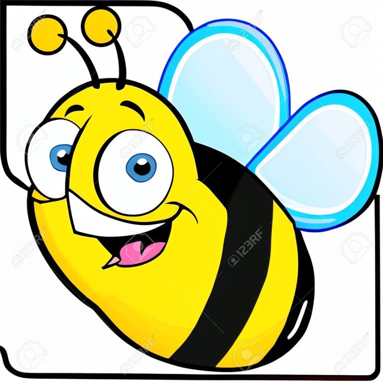 Felice Bee carattere della mascotte del fumetto