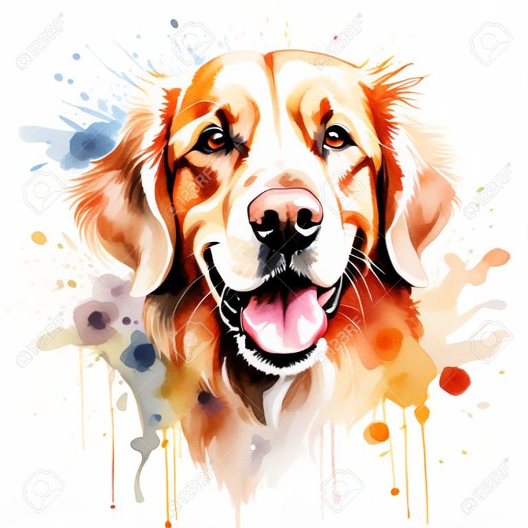 Vibrant Pet Painting in a Bright White Setting