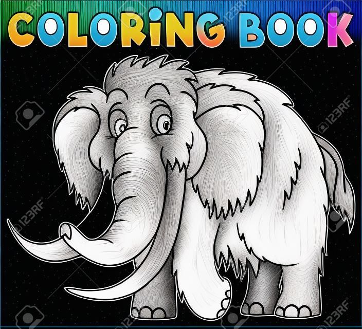 Книжка-раскраска мамонта