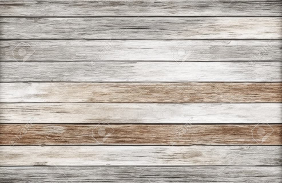 Fondo de grunge de textura de tablón de madera blanca pintada