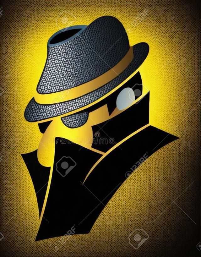 Vektor-Illustration der Spion