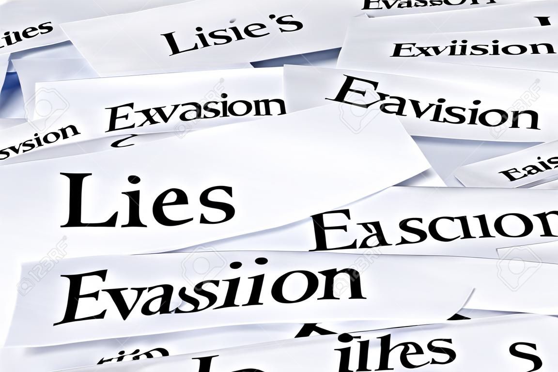 Mentiras y concepto de evasión