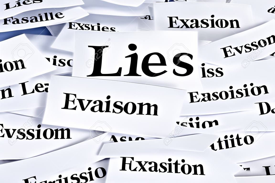 Mentiras y concepto de evasión