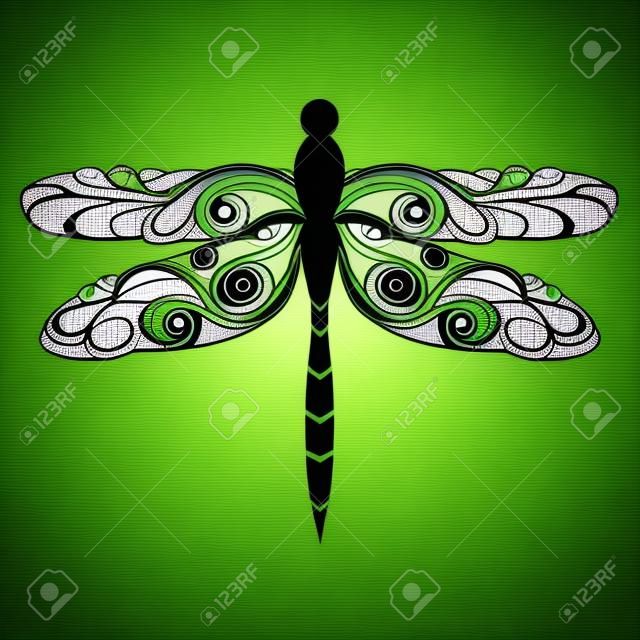 Vector icono de la libélula