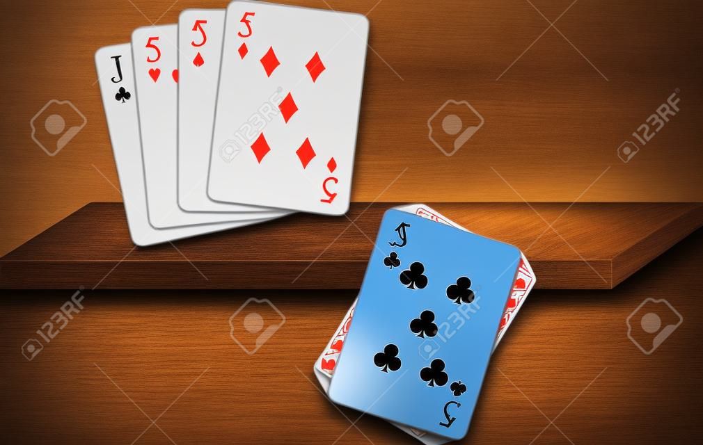 모든 카드를 한 손에 잡고 게임에서이기십시오.