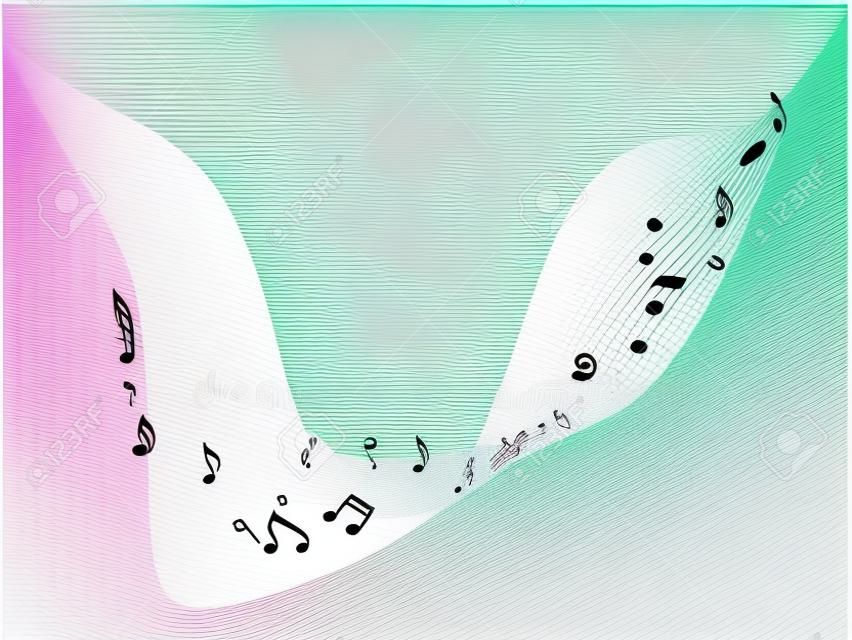 Music notes for design use, vector illustration