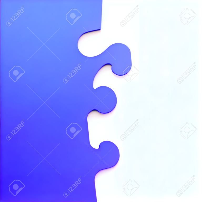 Grey and Blue Piece Puzzle.