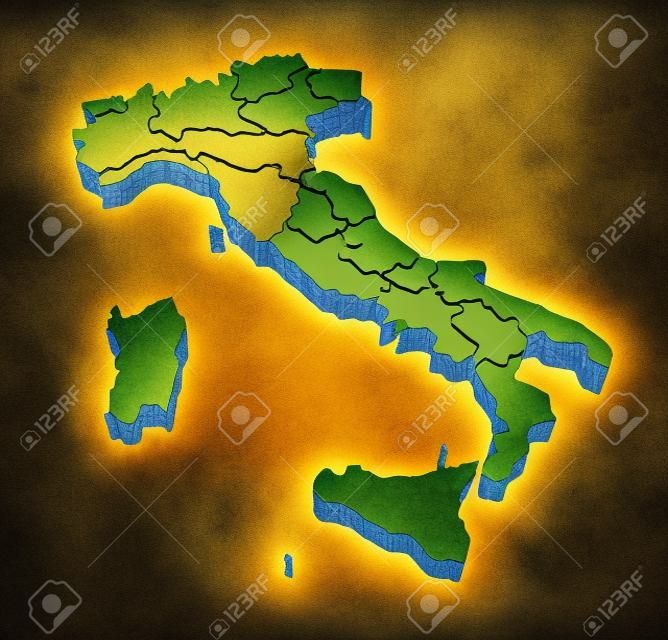 이탈리아의지도입니다.