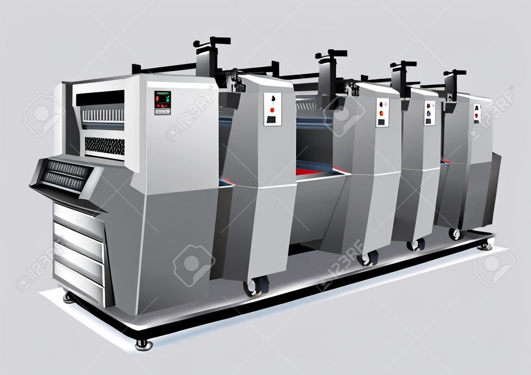 Impressora offset de soluções de impressão 4 cores