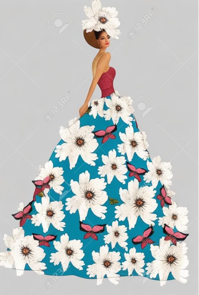The flower dress