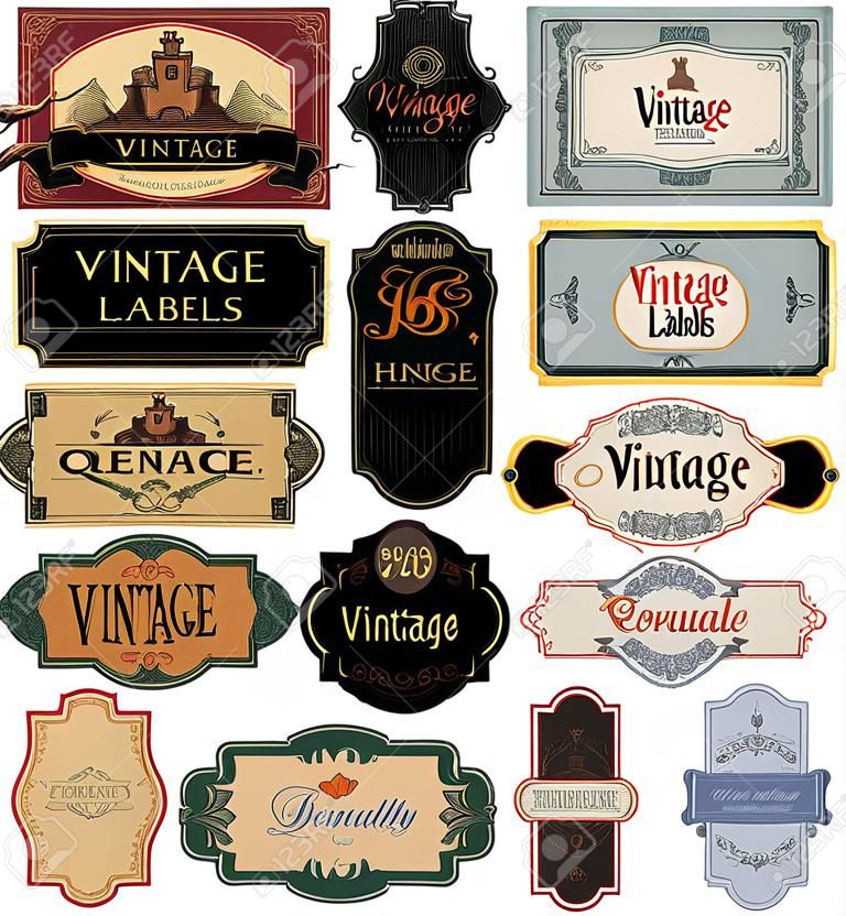 Vintage labels collectie