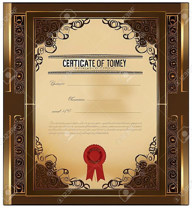 Certificate of completion template.