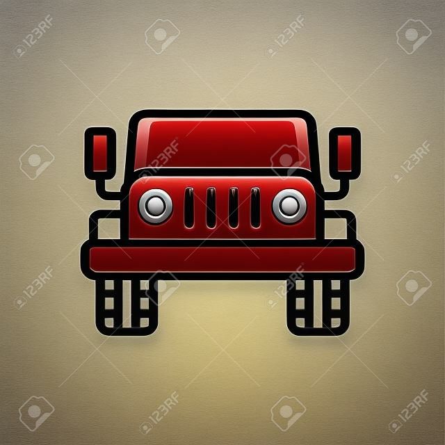 Icona per jeep, automobile