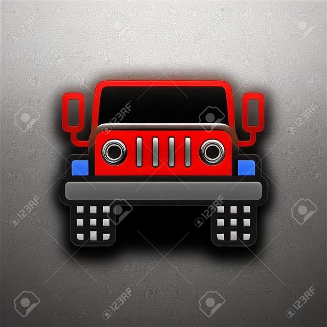 Icono de jeep, automóvil
