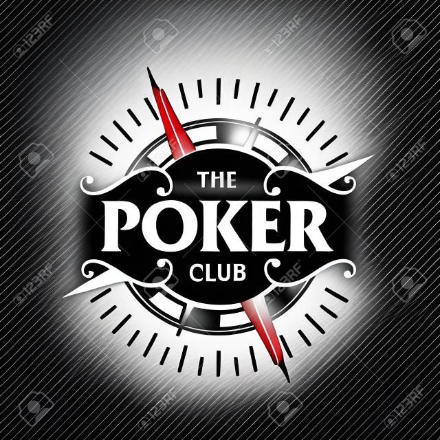 Logotipo do clube de poker. clip art