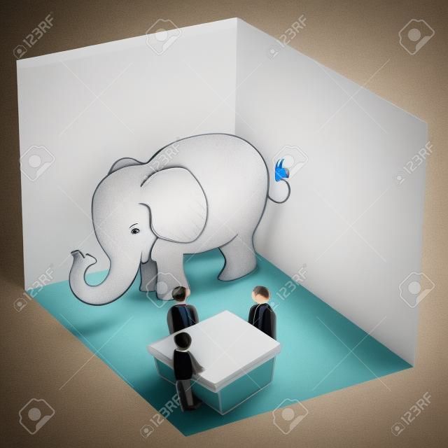 部屋のメタファーでは象のイメージ。