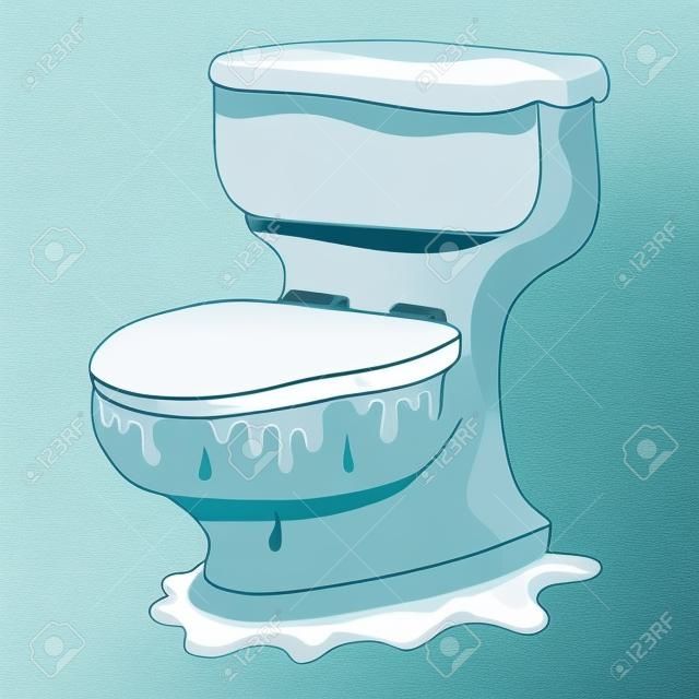 Изображение разлившийся туалет.