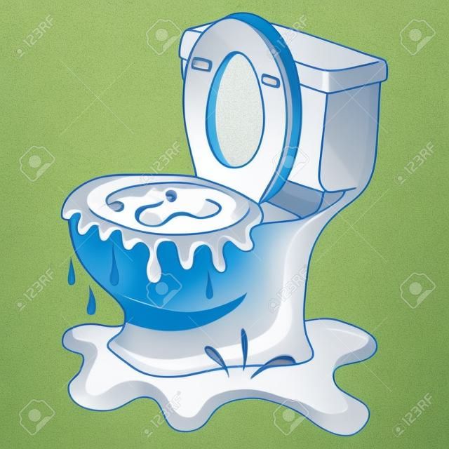 Een afbeelding van een Clogged Toilet.