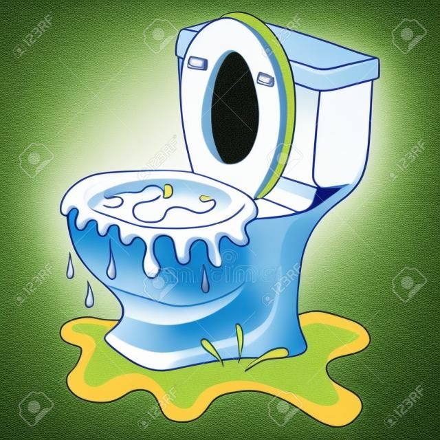 An image of a Clogged Toilet.