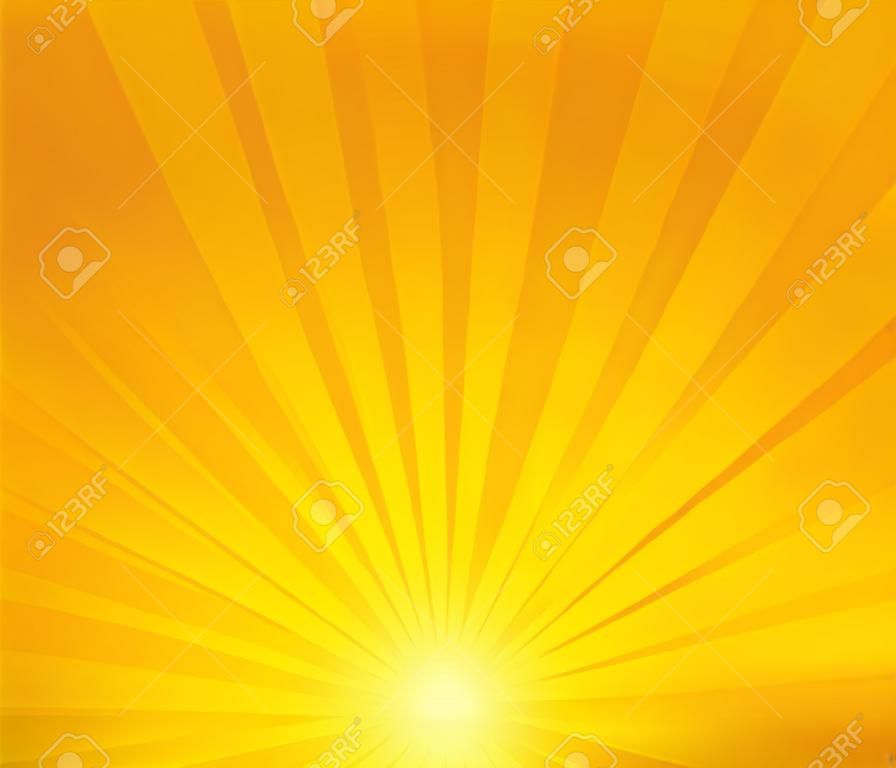 ilustración vectorial de rayos de sol