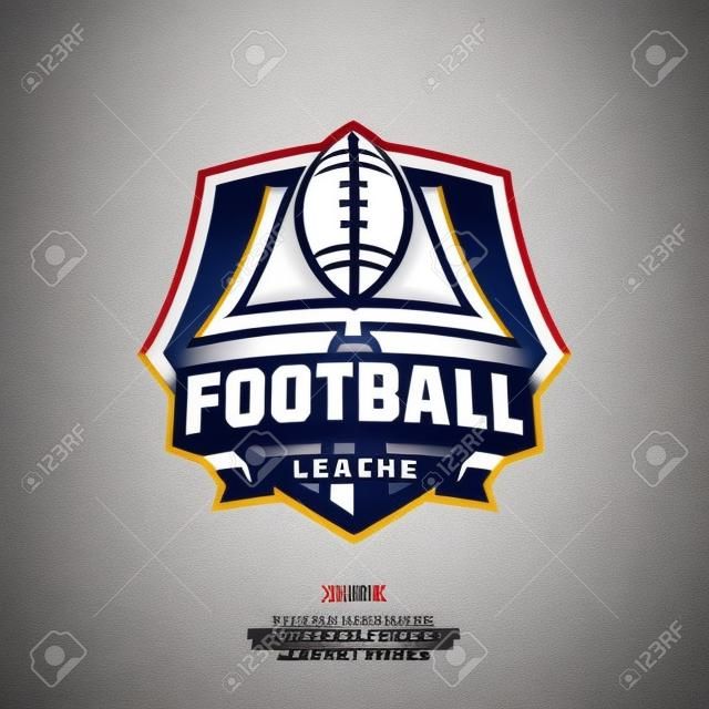 Nowoczesne profesjonalnym logo zespołu piłkarskiego. Football League logo.