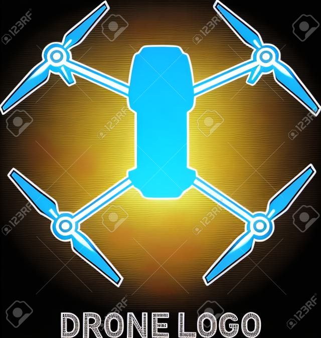 Drone logo vettoriale