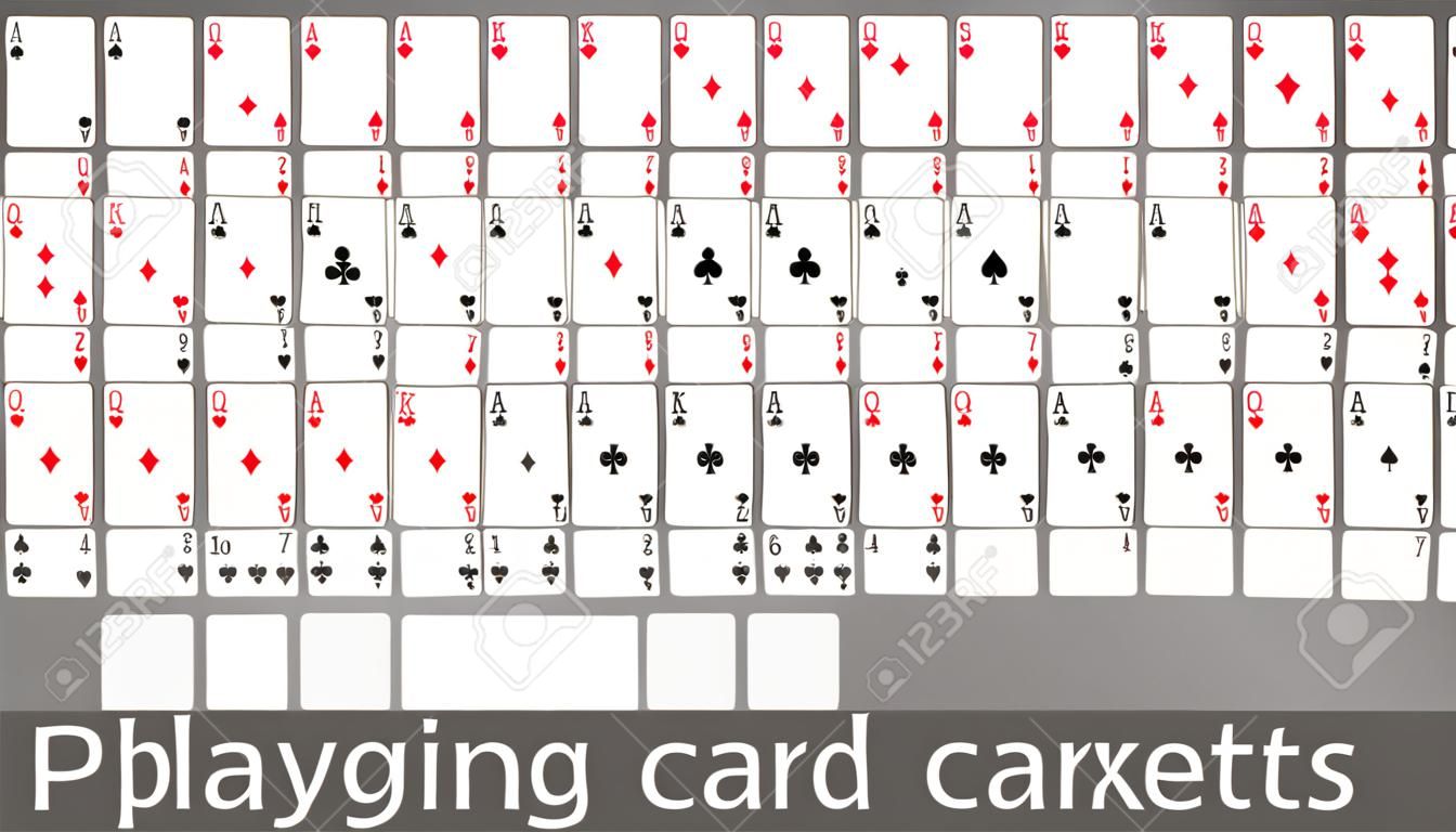 Playing cards template set