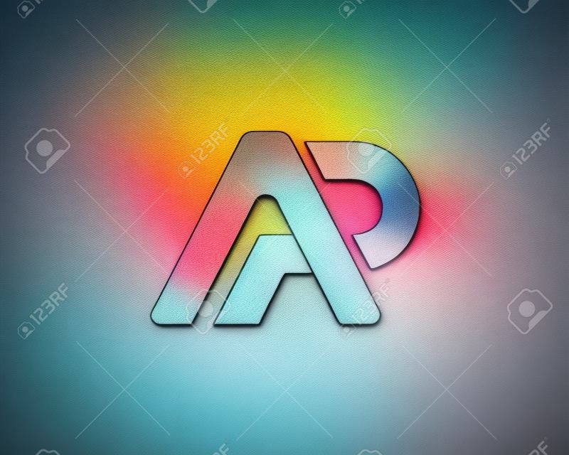 Initial AP, PA logotype creative template vector icon