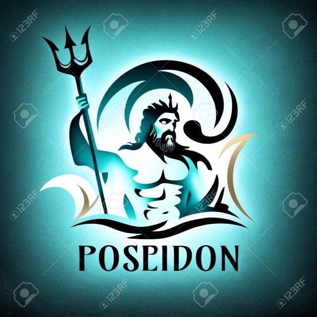 Poseidon-Vektor-Illustration