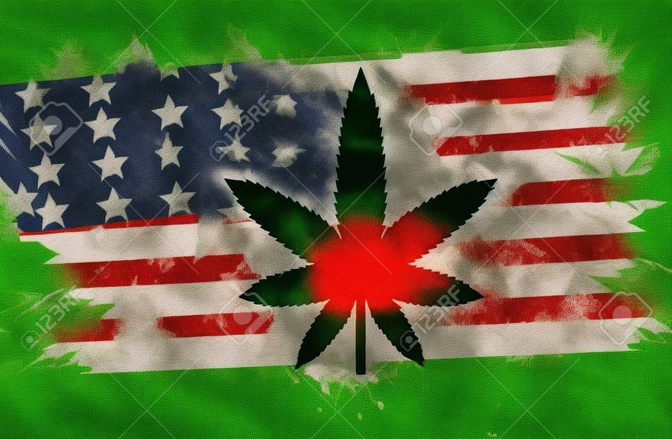 Marijuana American Flag
