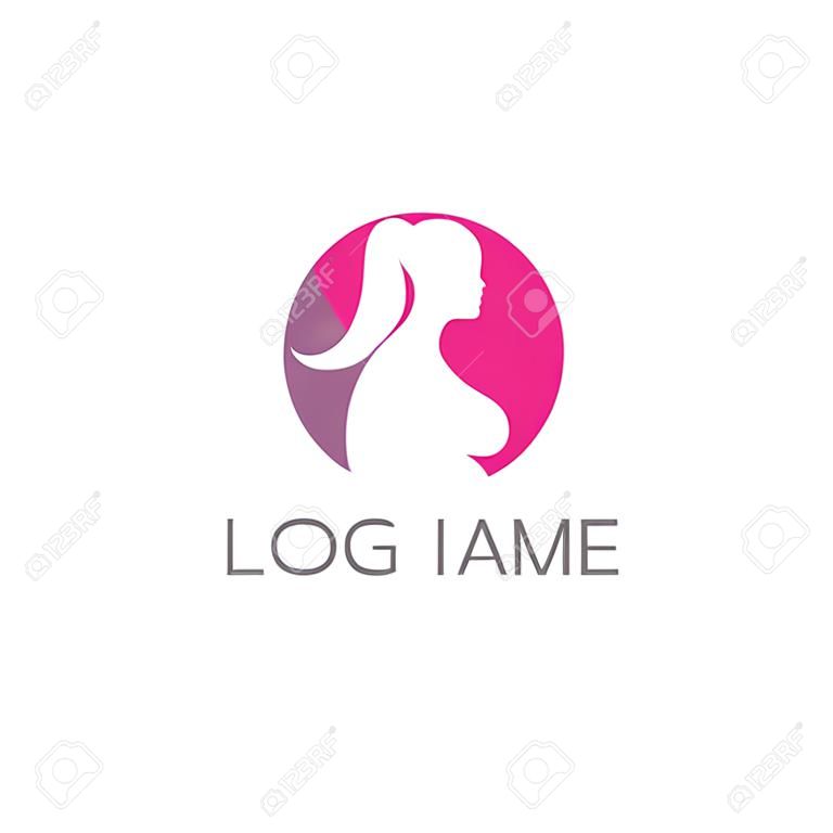 pregnant logo template vector illustration
