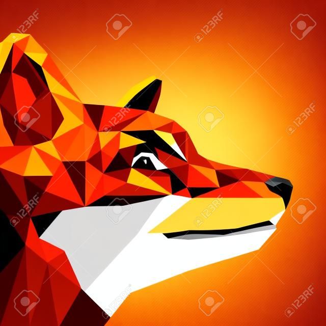 fox vector animal design cartoon illustration wild red cute orange