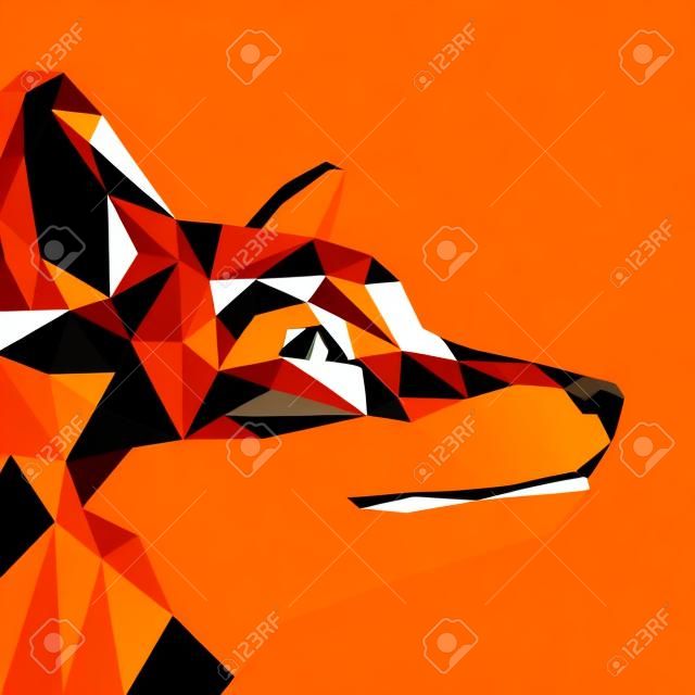 fox vector animal design cartoon illustration wild red cute orange