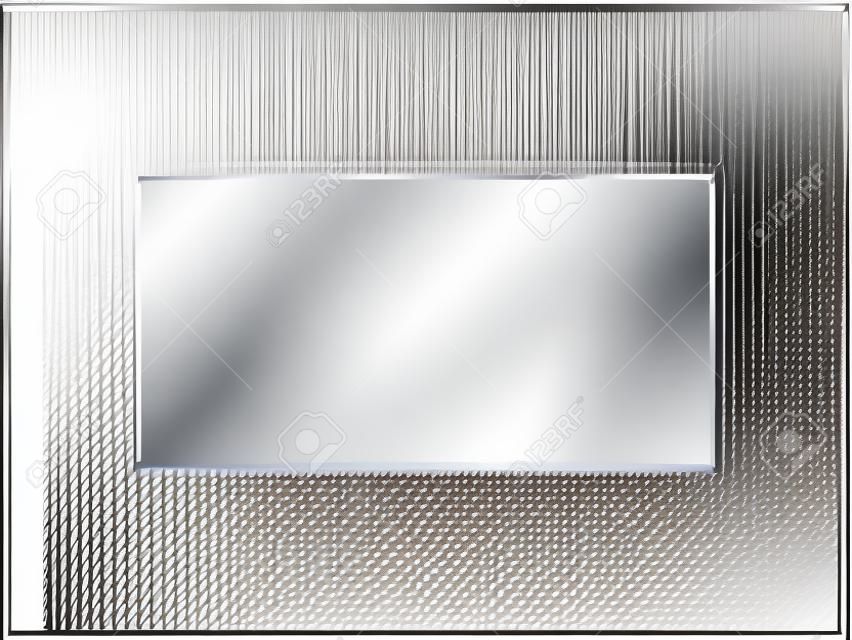 Textura do efeito de reflexão do espelho do vetor para a janela de vidro, de plástico ou de acrílico. png retângulo forma 2 x 1 brilhante, brilho, luz, brilho, placa clara