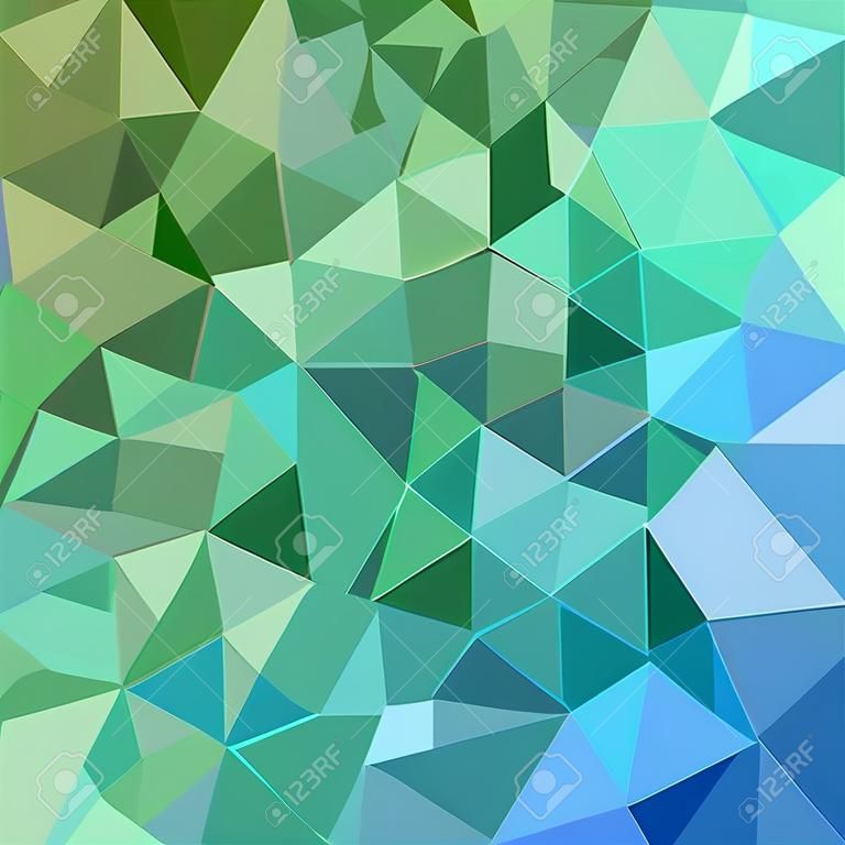 Green blue irregular triangle mosaic vector background design